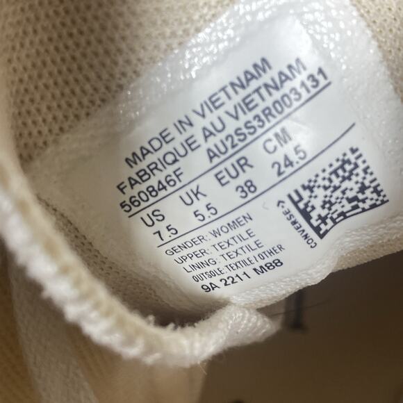 Converse Chuck Taylor AllStar Lift Womens White Size 7.5 HighTop Platform Shoes - Picture 8 of 8